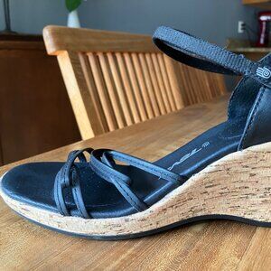 black Teva Riviera Wedge Sandal size 8.5